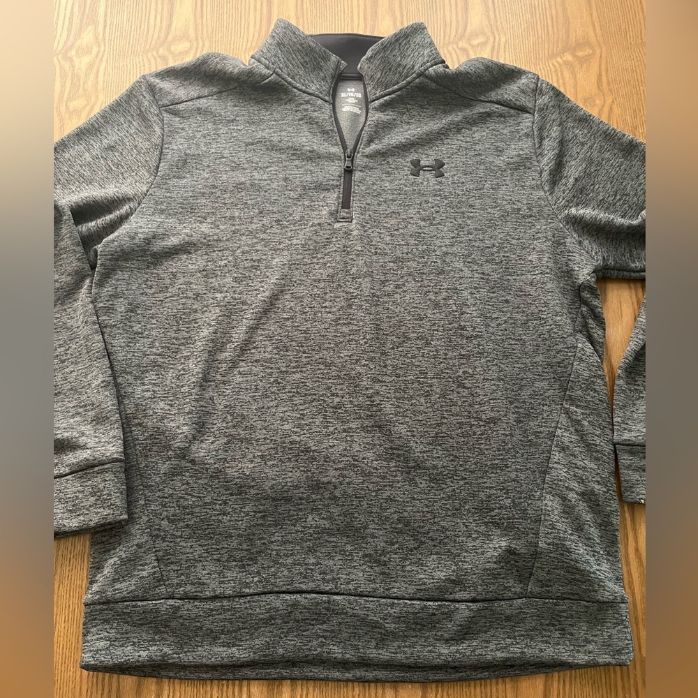 Under Armour Charcoal Heather Quarter-Zip Pullover